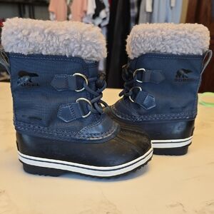Sorel Kids' Navy and Black Snow Boots